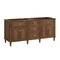 James Martin Vanities 72''Double Vanity, Mid-Century Walnut w/ 3 CM White Zeus Quartz Top 424-V72-WLT-3WZ - alternate 2